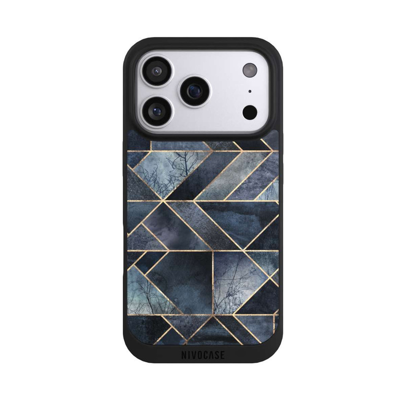 iPhone 17 Pro NIVOpure Abstraktes Natur-Dunkelblau
