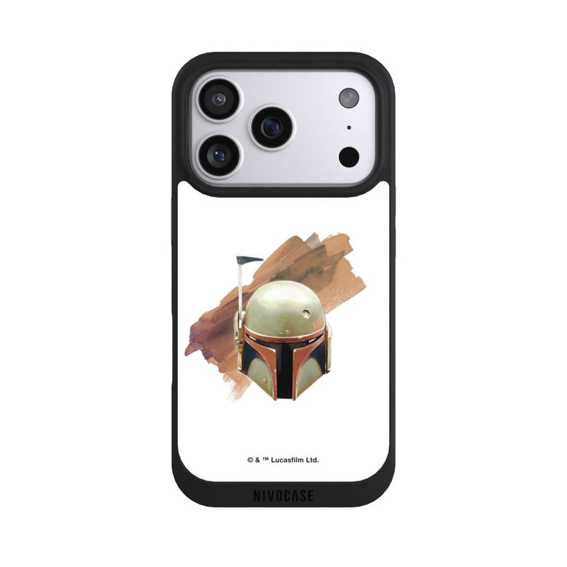 iPhone 17 Pro NIVOpure Boba Fett Helm Weiß