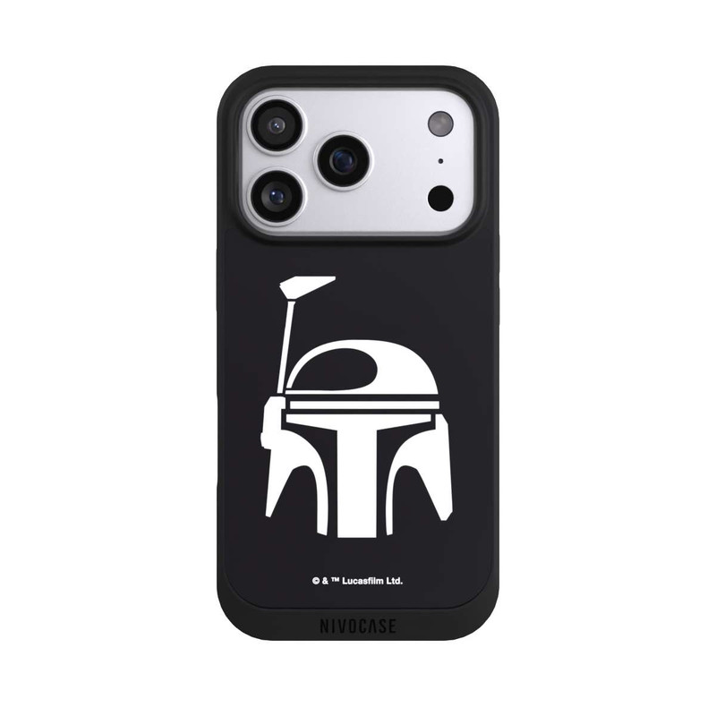 iPhone 17 Pro NIVOpure Casque Boba Fett Noir