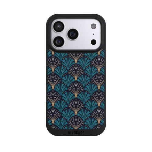 Apple iPhone 17 Pro NIVOpure Art Deco Teal Gold Seamless