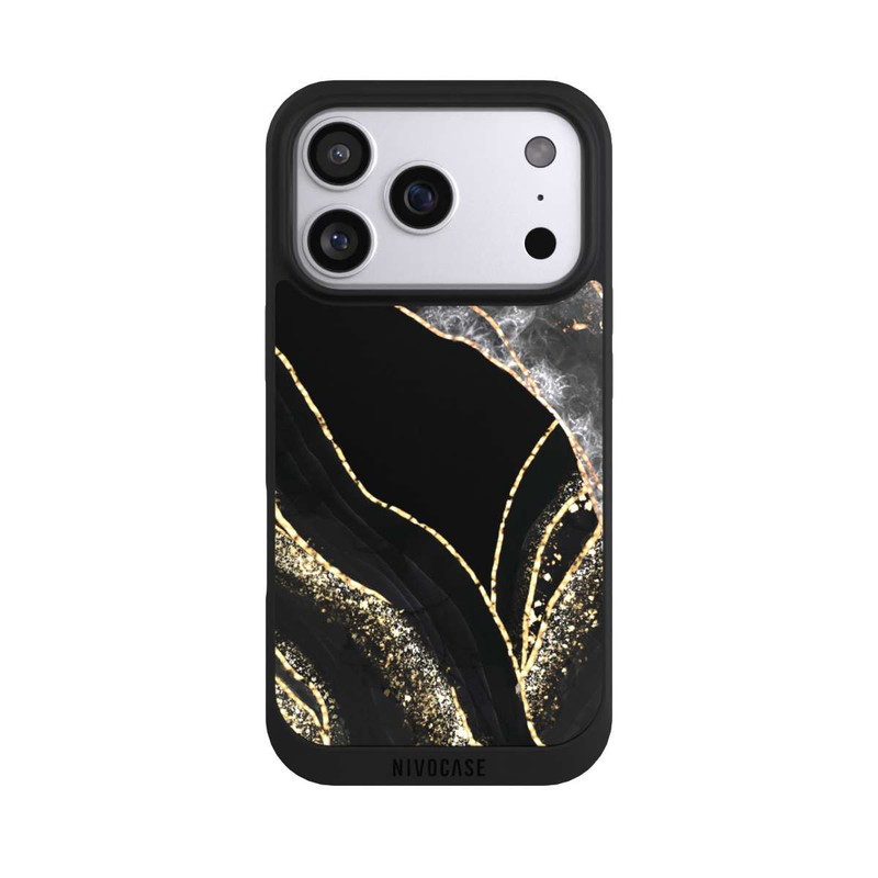 iPhone 17 Pro NIVOpure Marbre Sombre Or