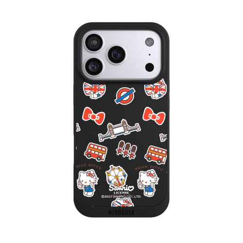 Apple iPhone 17 Pro NIVOpure Hello Kitty Londoner Abzeichen Transparent