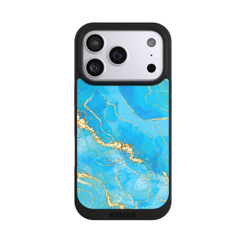 iPhone 17 Pro NIVOpure Fond Turquoise & Or