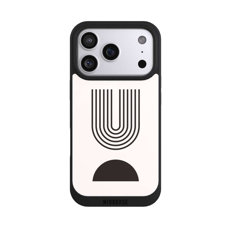 iPhone 17 Pro NIVOpure Moderne Kunst Schwarze Linien