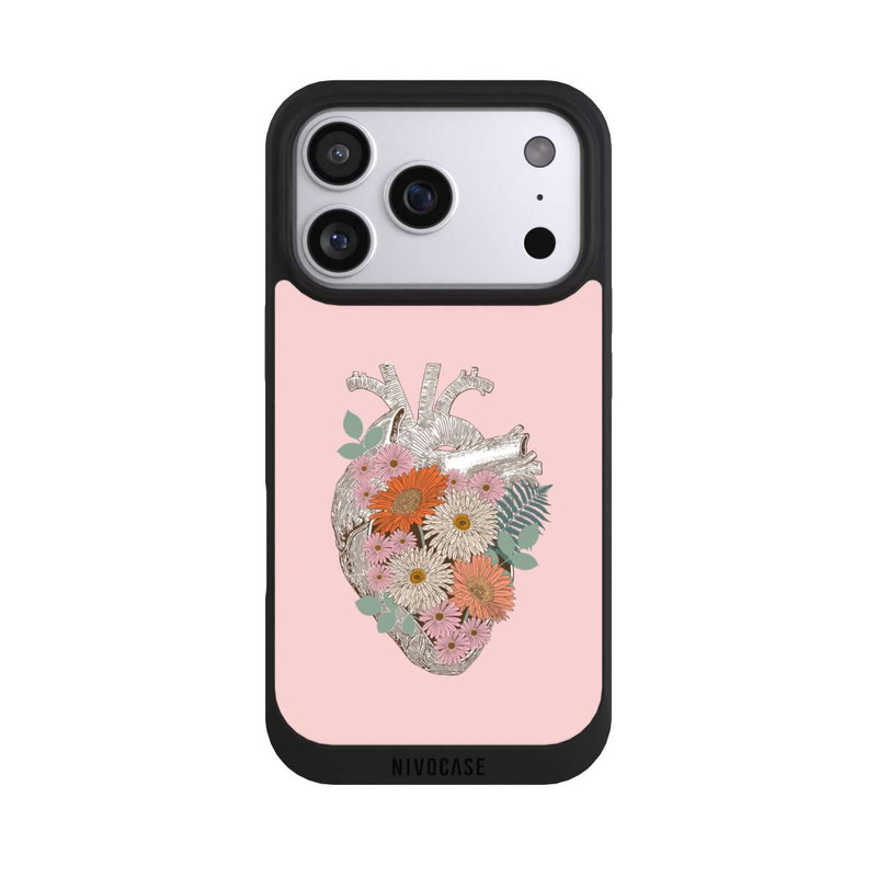 iPhone 17 Pro NIVOpure Florales Vintage-Herz