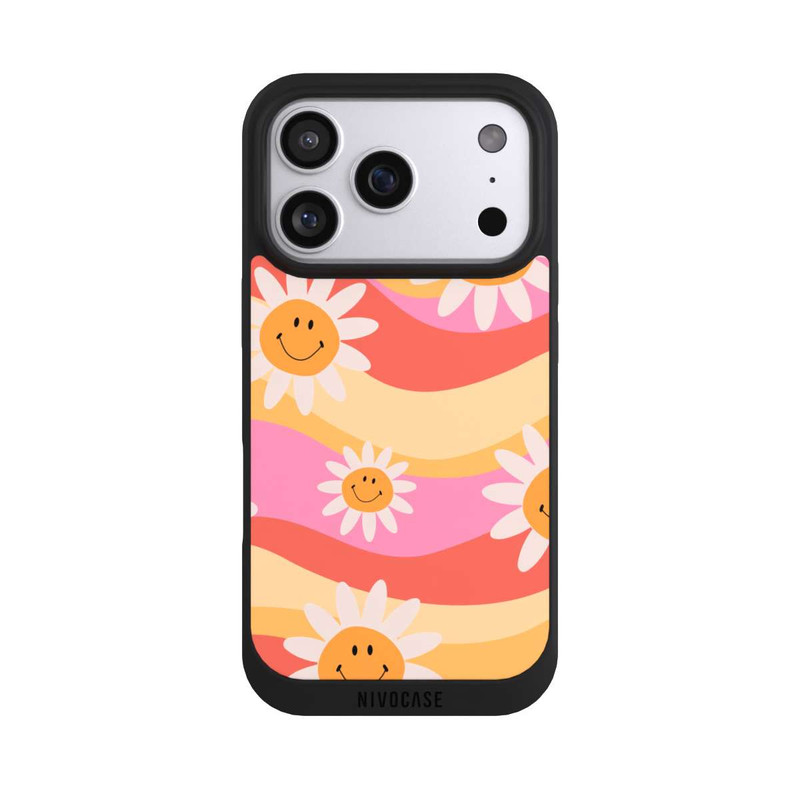 iPhone 17 Pro NIVOpure Retro Smiles Orange Colorful