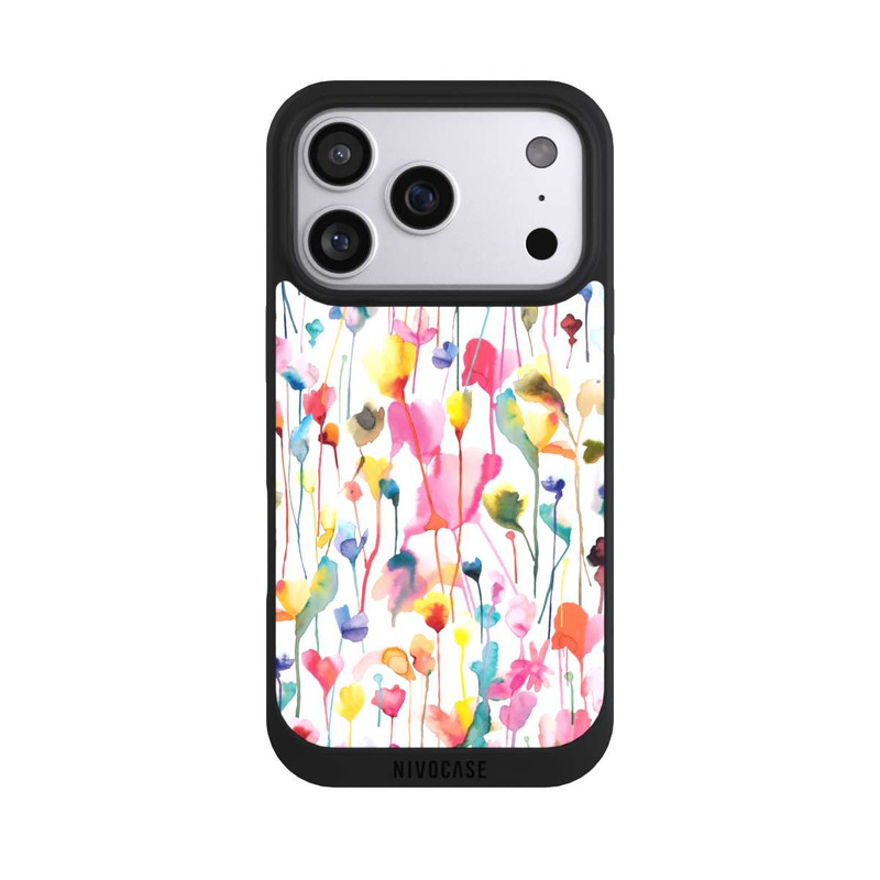 iPhone 17 Pro NIVOpure Aquarell Wildblumen bunt