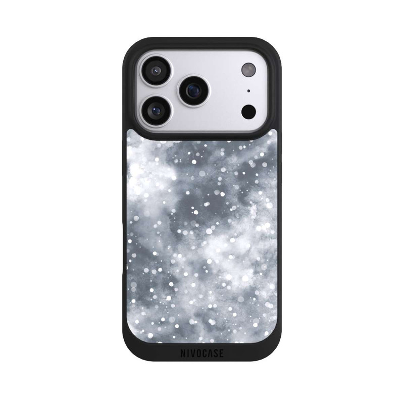 iPhone 17 Pro NIVOpure Abstrakter Winterschneehimmel