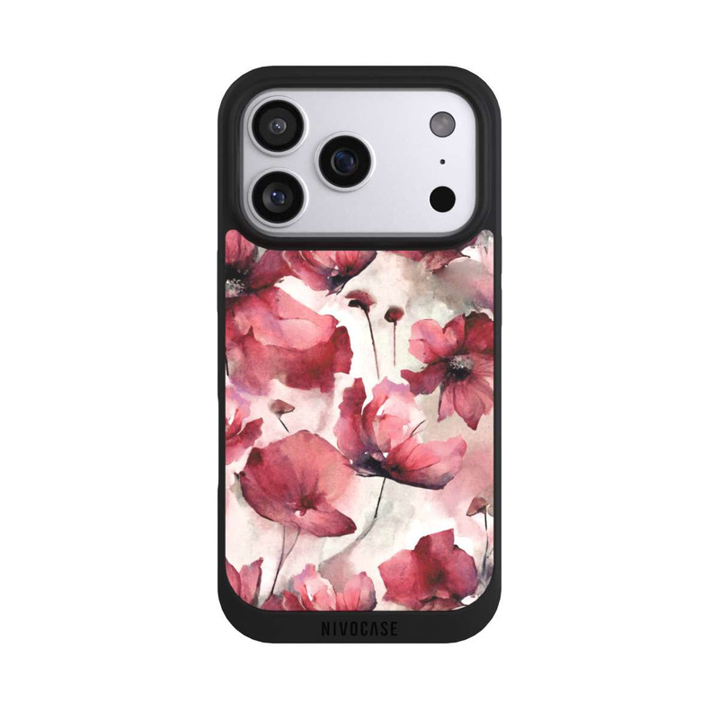 iPhone 17 Pro NIVOpure Wilde Mohnblumen Aquarell mit KI