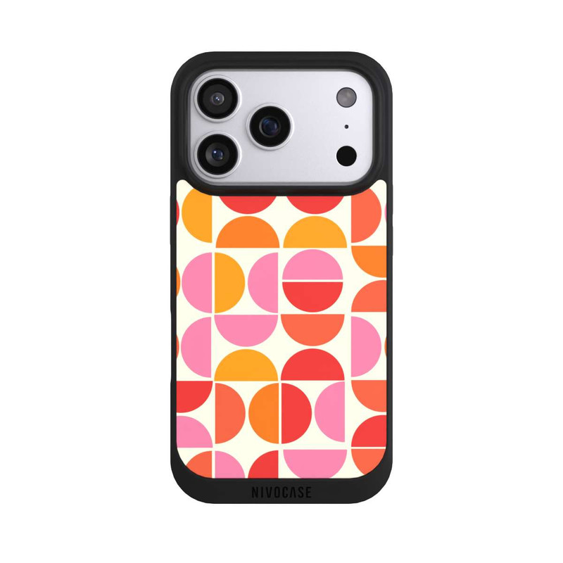 iPhone 17 Pro NIVOpure Retro Trend Muster Orange