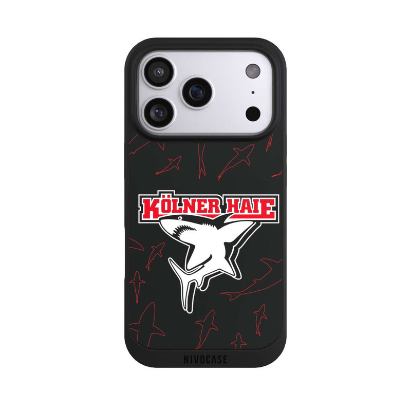 iPhone 17 Pro NIVOpure Haie Muster Rot