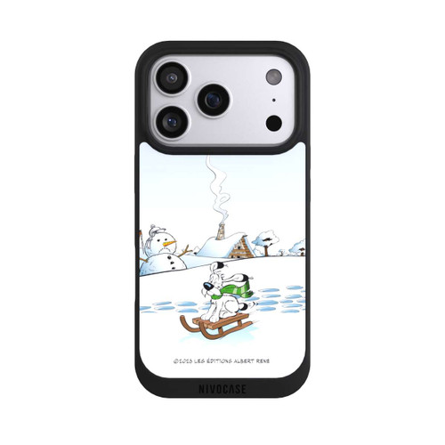 Apple iPhone 17 Pro NIVOpure Idefix rides a sleigh