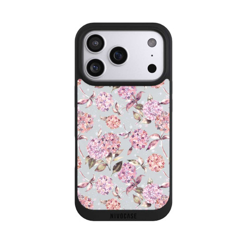 Apple iPhone 17 Pro NIVOpure Pastel Magic Hydrangea Floral Watercolor Pink
