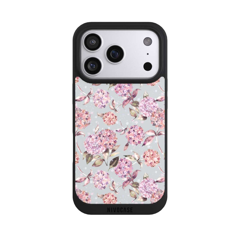 iPhone 17 Pro NIVOpure Pastel Magic Hydrangea Floral Watercolor Pink