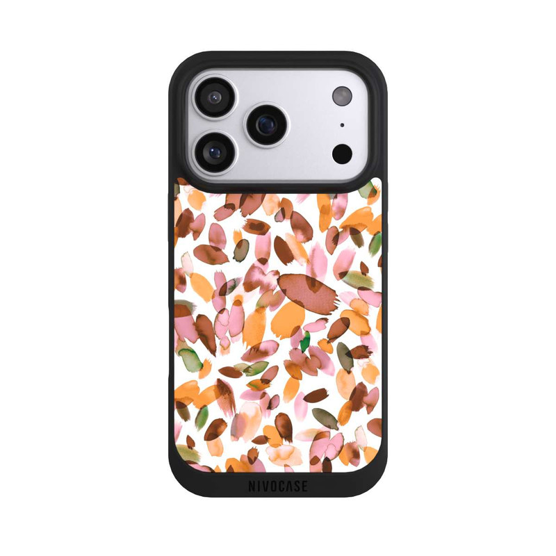 iPhone 17 Pro NIVOpure Watercolor Petal Stains Orange