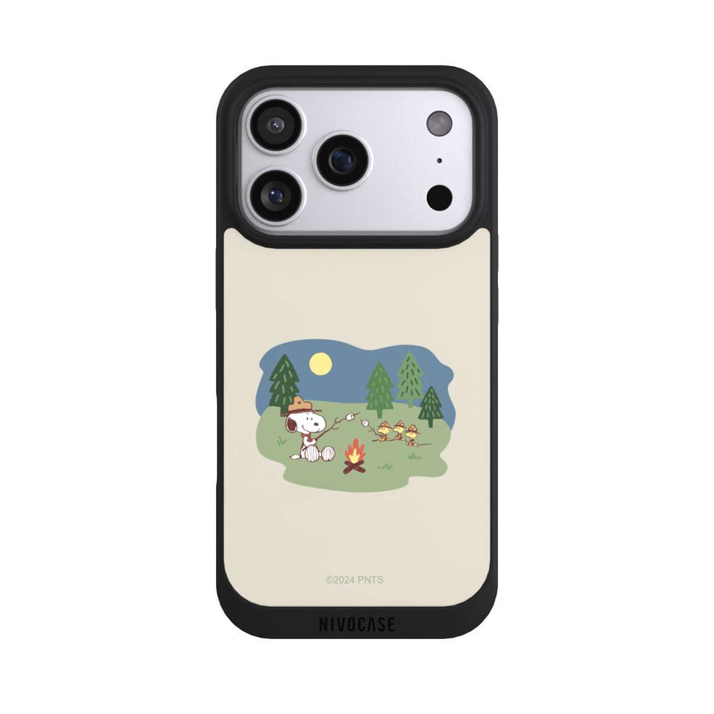iPhone 17 Pro NIVOpure Snoopy Lagerfeuer