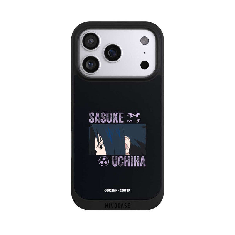 iPhone 17 Pro NIVOpure Sasuke Uchiha Gros plan