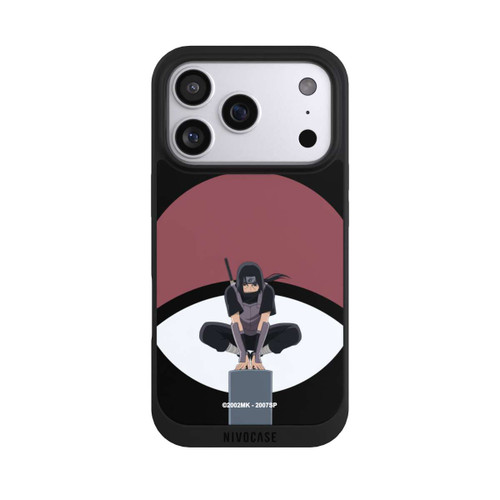 Apple iPhone 17 Pro NIVOpure Itachi Uchiha Symbol Schwarzer Hintergrund
