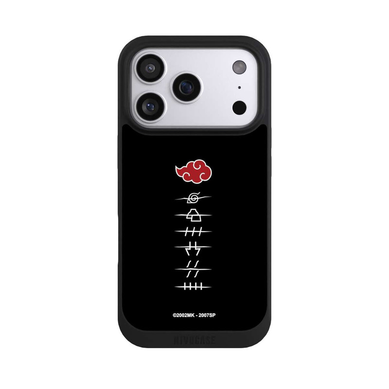 iPhone 17 Pro NIVOpure Symboles des membres de l'Akatsuki noirs