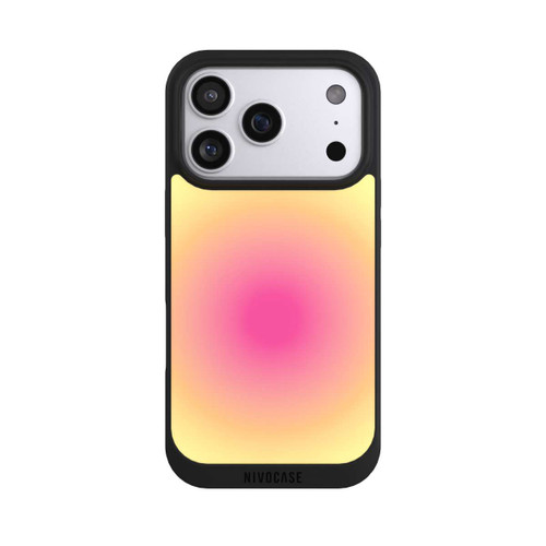 Apple iPhone 17 Pro NIVOpure Aura yellow pink circle