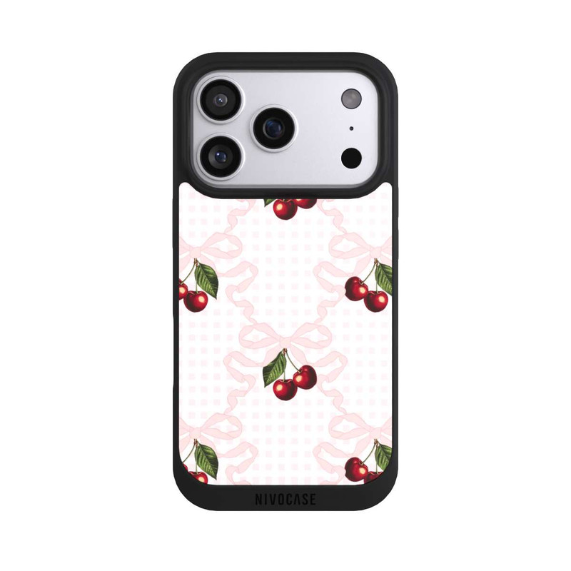 iPhone 17 Pro NIVOpure Motif cerise rose