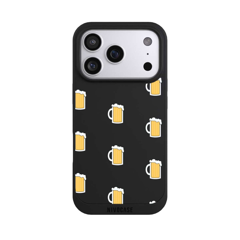 iPhone 17 Pro NIVOpure Bierglas Pattern Illustration