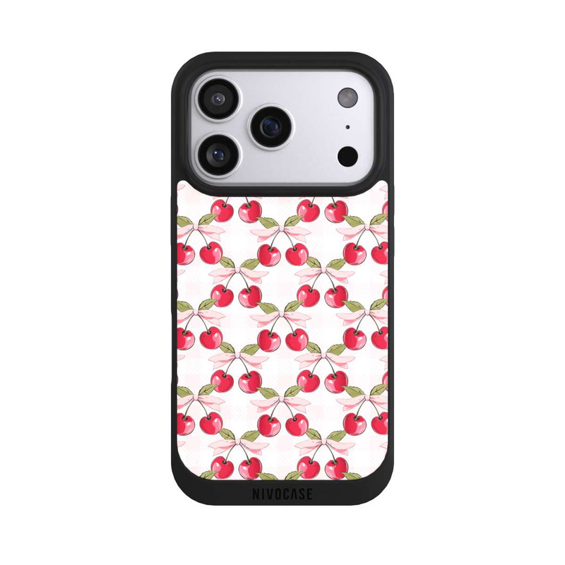 iPhone 17 Pro NIVOpure Pink Cherry Pattern with AI