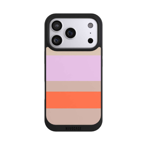 Apple iPhone 17 Pro NIVOpure Moca Lila Orange Stripes