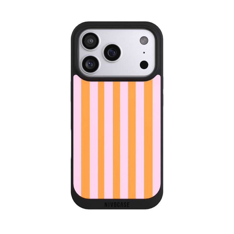 iPhone 17 Pro NIVOpure Orange And Pink Stripes