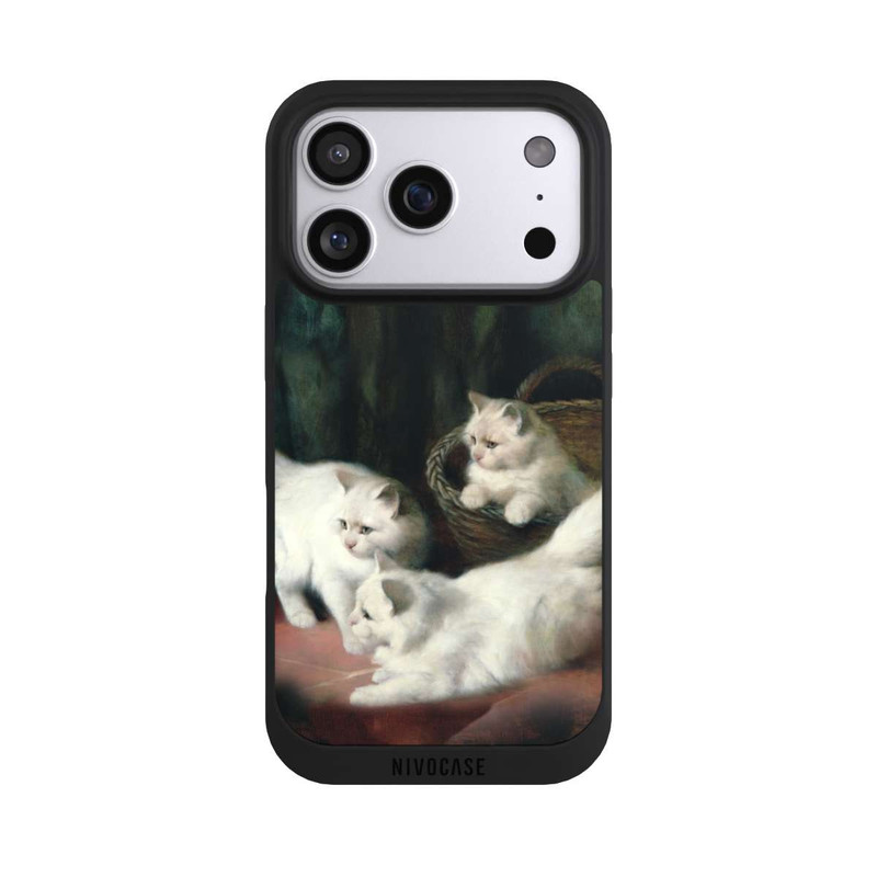 iPhone 17 Pro NIVOpure Three White Angora Kittens