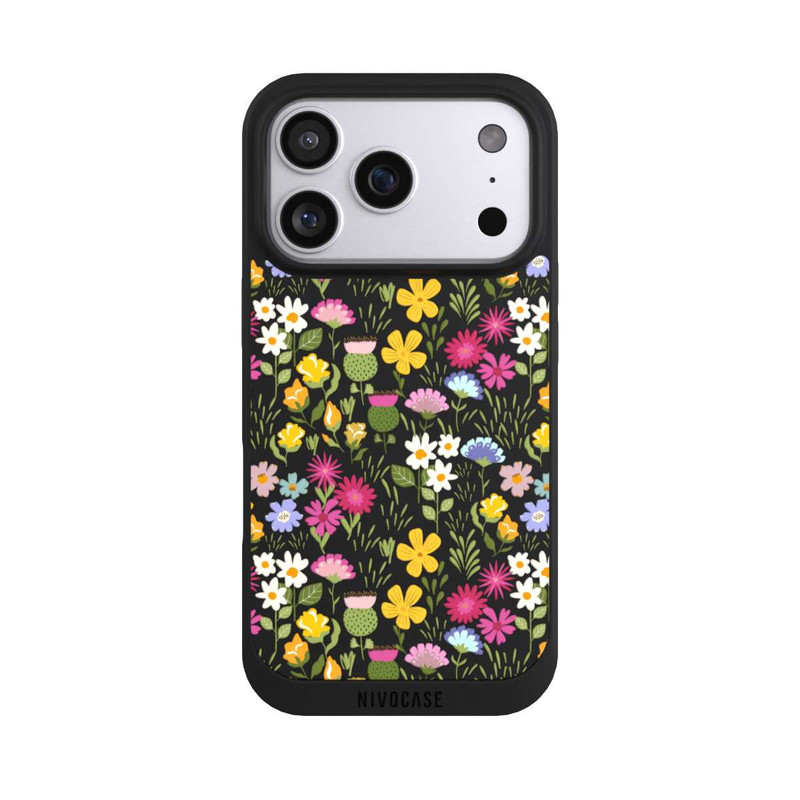 iPhone 17 Pro NIVOpure Bunte Sommerblumen Transparent