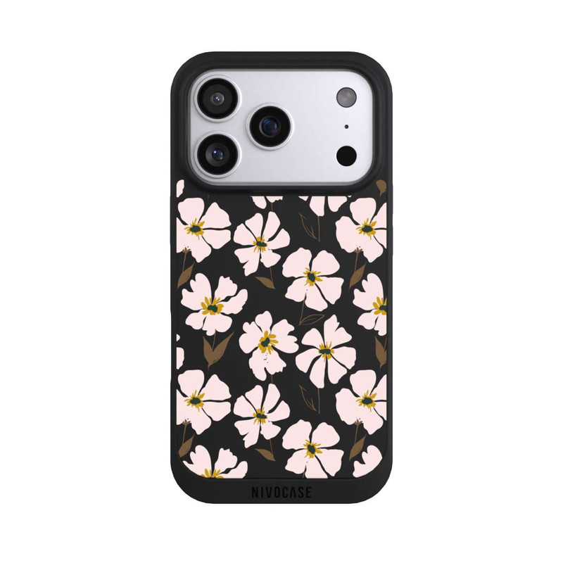 iPhone 17 Pro NIVOpure Simple Pastell Flowers Rose Transparent
