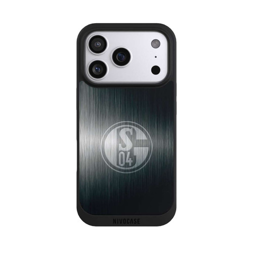 Apple iPhone 17 Pro NIVOpure Schalke 04 Metall Look