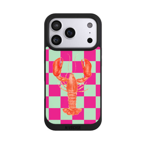 Apple iPhone 17 Pro NIVOpure Pink Checkers Lobster