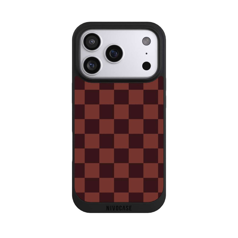 iPhone 17 Pro NIVOpure Schachbrett Rot