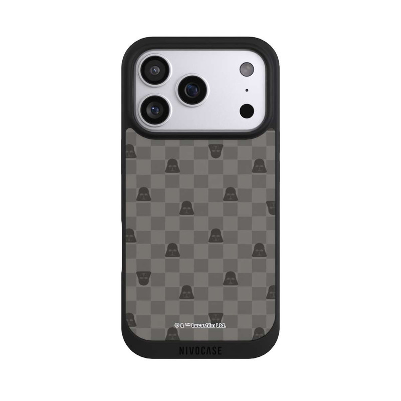 iPhone 17 Pro NIVOpure Darth Vader Schachbrettmuster Schwarz