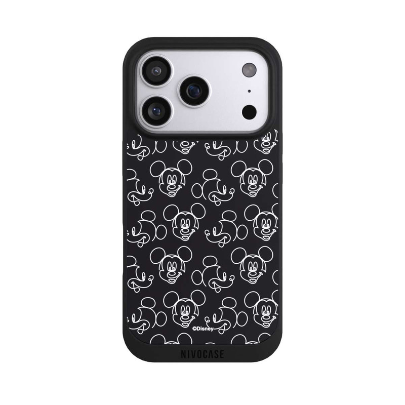 iPhone 17 Pro NIVOpure Disney Mickey Muster Schwarz