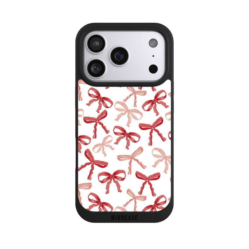 iPhone 17 Pro NIVOpure Red Bows Pattern