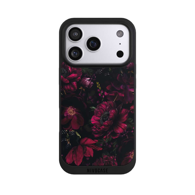 iPhone 17 Pro NIVOpure Dunkle Rote Blumen Liebe