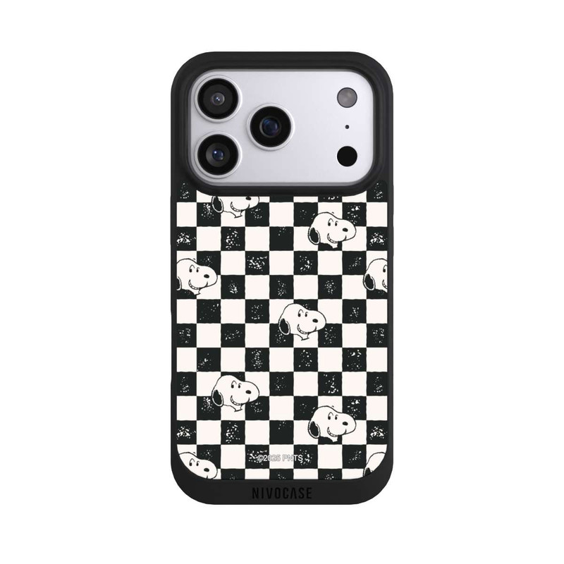 iPhone 17 Pro NIVOpure Snoopy Heads Checked Pattern