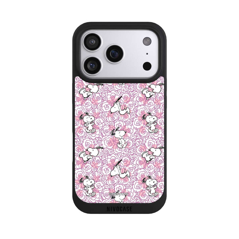 iPhone 17 Pro NIVOpure Peanuts Pink Roses Pattern