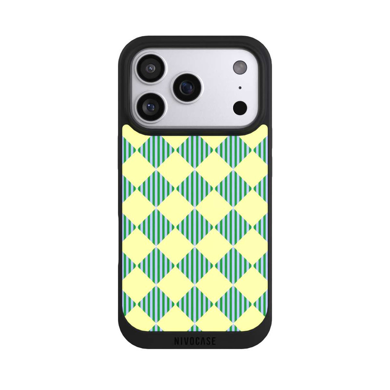 iPhone 17 Pro NIVOpure Diamond Pattern Yellow Green