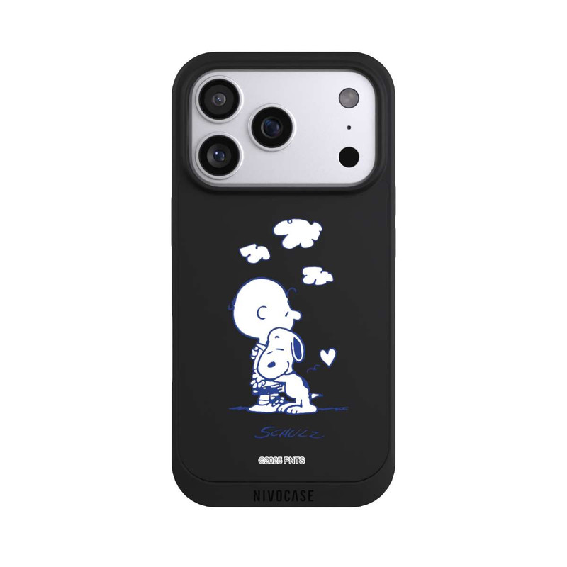 iPhone 17 Pro NIVOpure Peanuts Charlie Brown Snoopy Hug Transparent