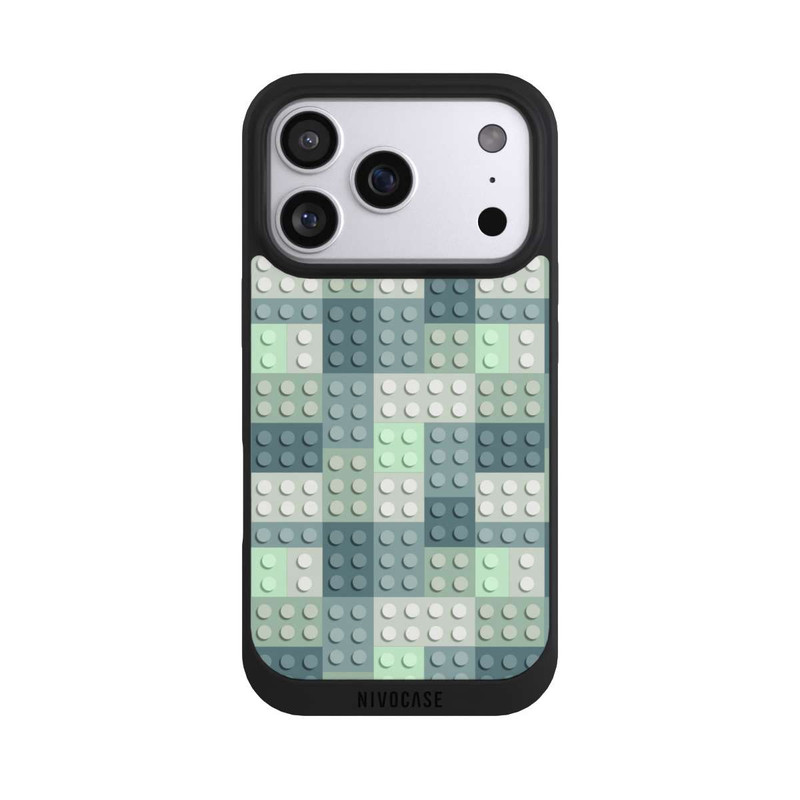 iPhone 17 Pro NIVOpure Grünes Blockmuster