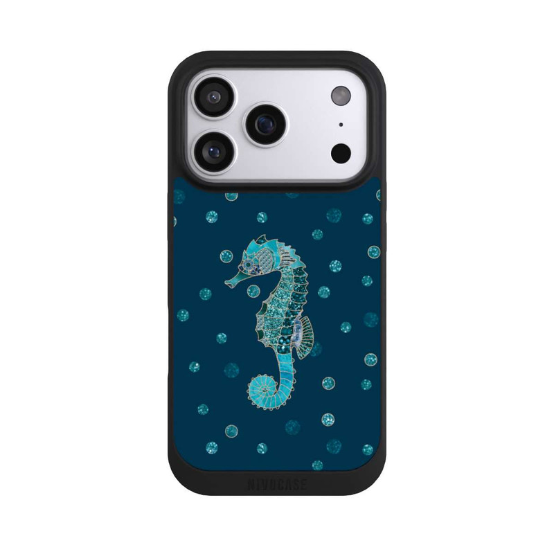 iPhone 17 Pro NIVOpure Glamour Sea Horse Art