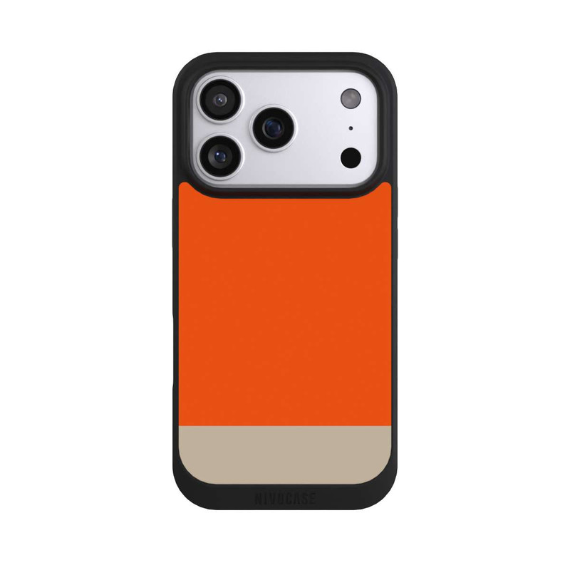 iPhone 17 Pro NIVOpure Combinaison de Couleurs Orange et Beige
