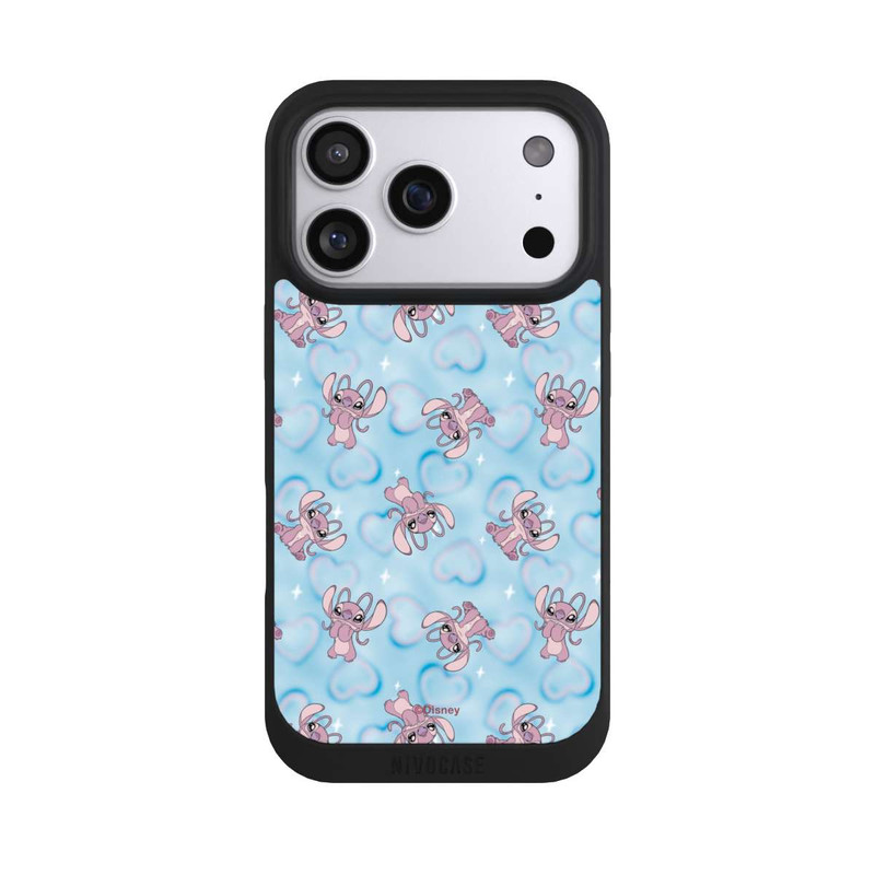 iPhone 17 Pro NIVOpure Lilo & Stitch Angel Pattern Blue Hearts
