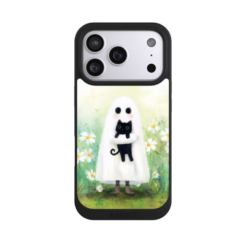 iPhone 17 Pro NIVOpure Ghost Hug for Cat Halloween with AI