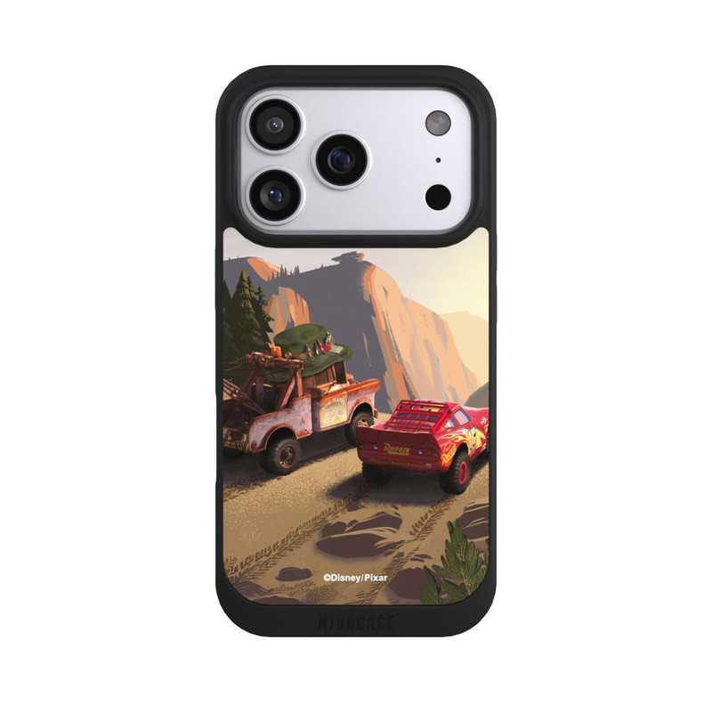 iPhone 17 Pro NIVOpure Disney Pixar Cars Sunset Lightning McQueen and Mater