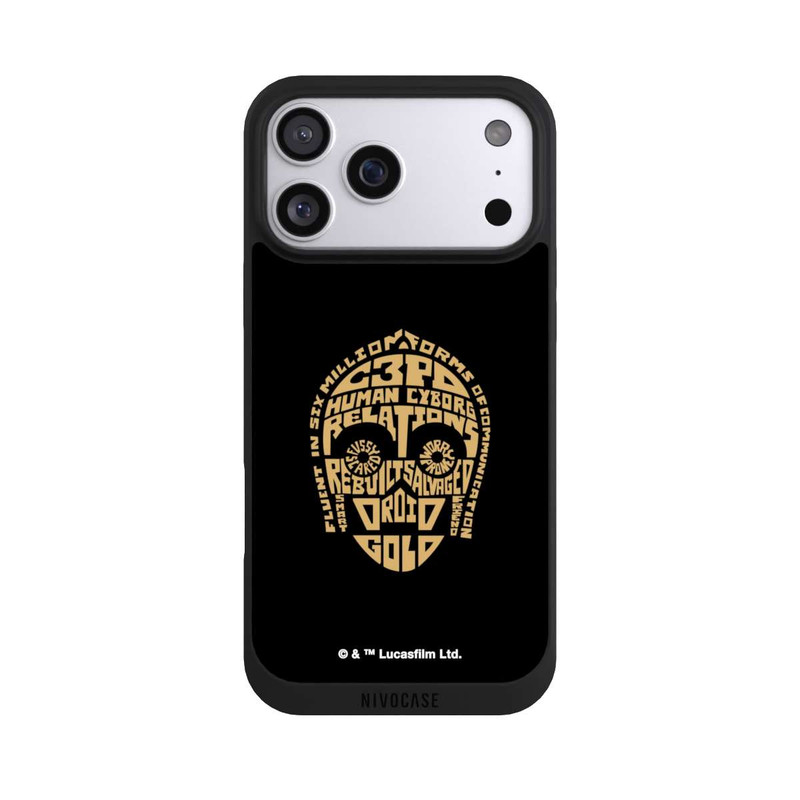 iPhone 17 Pro Max NIVOpure C3PO Typo Grafisch